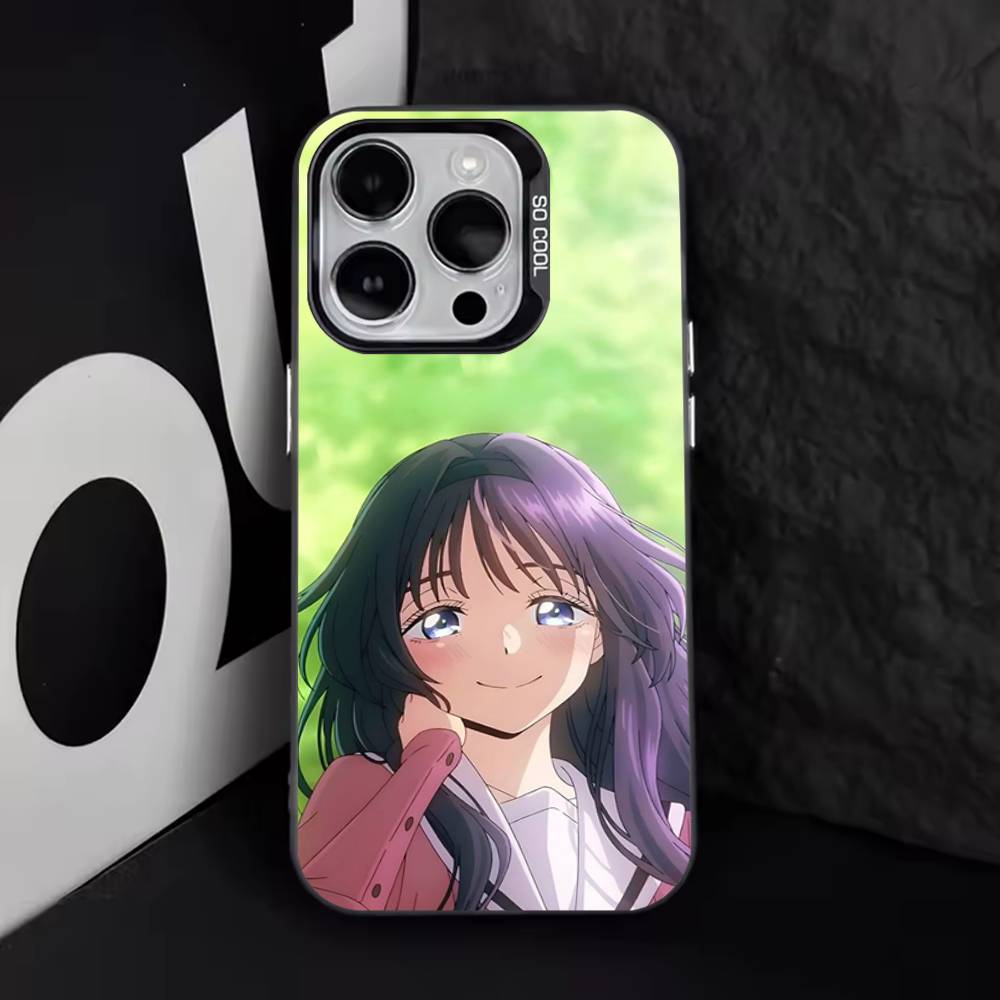 Süße K-Kaoruko-Waguri Handyhülle Für iPhone 17,16,15,14,13,12,11,Pro,XS,Max,Plus,Mini,SE4,E IMD Mattschwarz