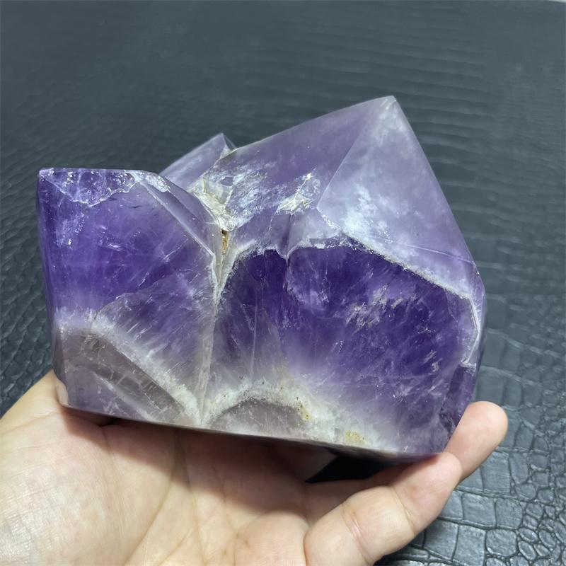 1.5kg Natural Purple Amethyst Quartz Crystal Wand Point Obelisk Healing