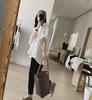 Loose Plus Size Cotton Raglan Sleeve Pullover - Five-Sleeve Summer Top