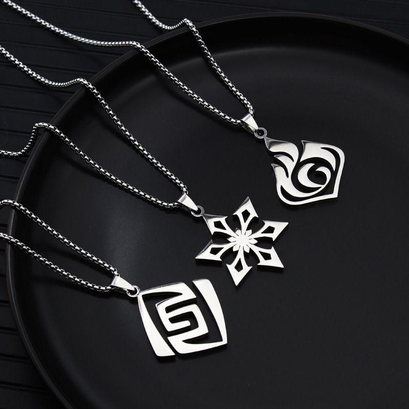Impact Necklace Genshin Game Animation Kids Birthday Gift Cosplay Accessories