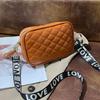 Women Bag Spring And Autumn New Lingge Shoulder Bag Korean Crossbody Bag Fashion Simple Letter Broadband Mobile Phone Bag