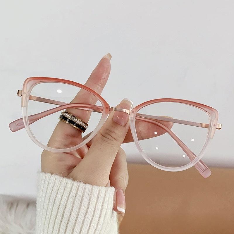 

Jelly color cat eye mirror for women blue light color change Plano light mirror(ds-8526) Premium Quality Comfortable Daily Wear Single Version&1.56&Anti Blue Ray