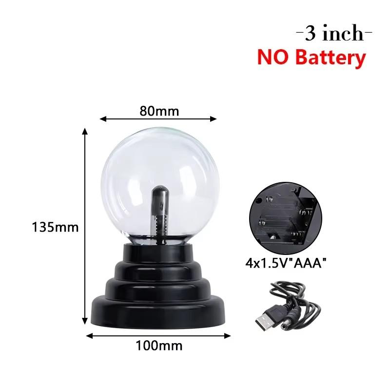 

3/4/5/6/8 inch Novelty Magic Plasma Touch Sensitive Lamp Child Holiday Gift Indoor Desktop Decoration Glass Ball Night Lights