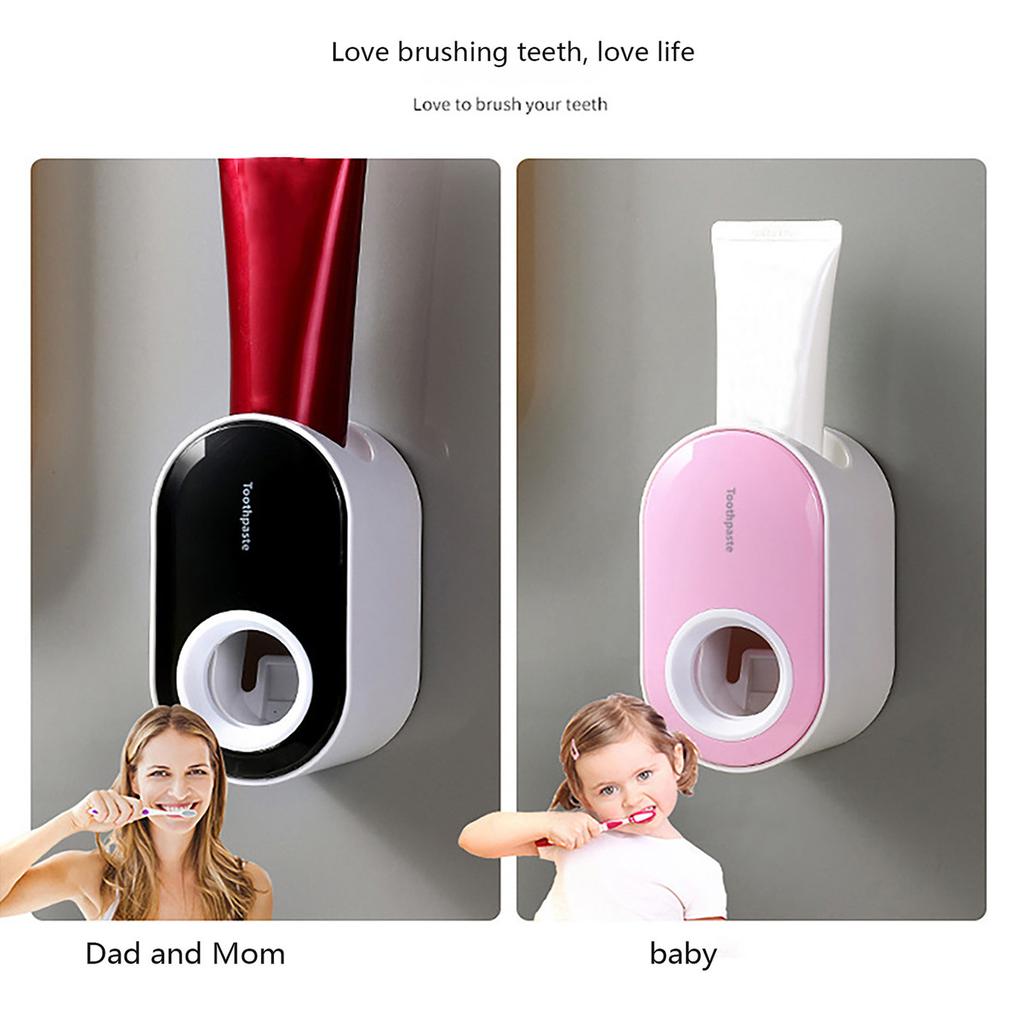 Satın alın Household Adult Children Toothpaste Dispenser Rack Wall