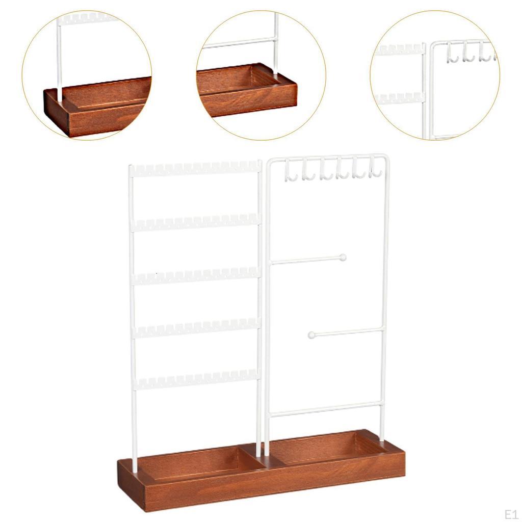 Jewelry Holder Organizer Earring Necklace Hanger Tower Display