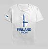 Finlande Finlandais Finn FIN Helsinki Vêtements Unisexe T-shirt Manches Courtes Unisexe Équipe Nationale Pays 2026 Mode d'Été T-shirt