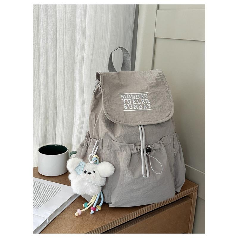 School Bag New High-value Niche Design Drawstring Backpack Junior High School Students Lightweight Travel Mountaineering Backpack