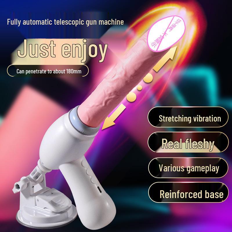 Women's Fully Automatic Retractable Vibrator - Electric Insertable Masturbator.