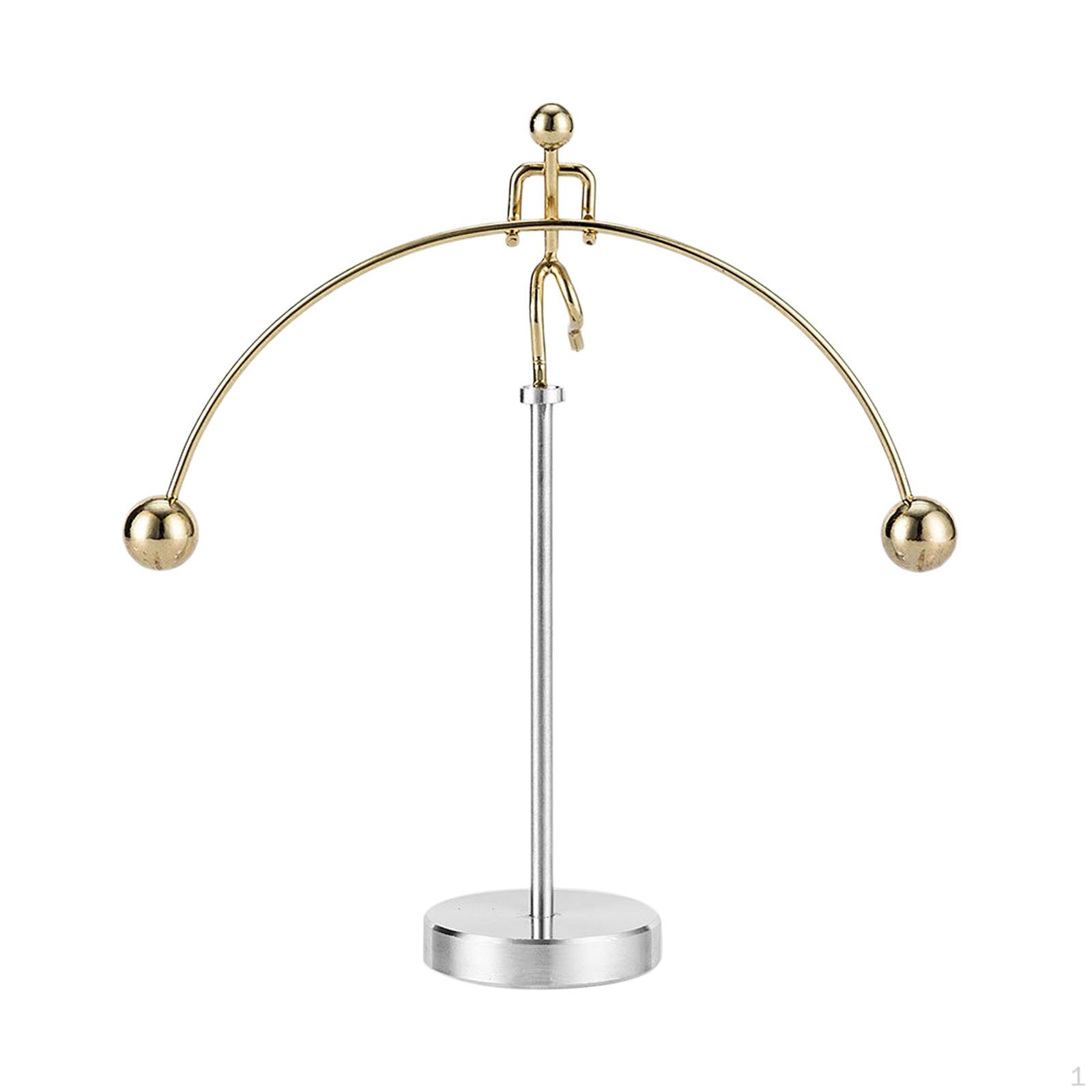 Physics Science Pendulum Desk Toy Cradle Steel Balance Ball Decor