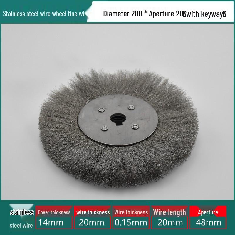 Stainless Steel Wire Brush Wheel for Sanding, Rust Removal, Deburring, Polishing, Grinding