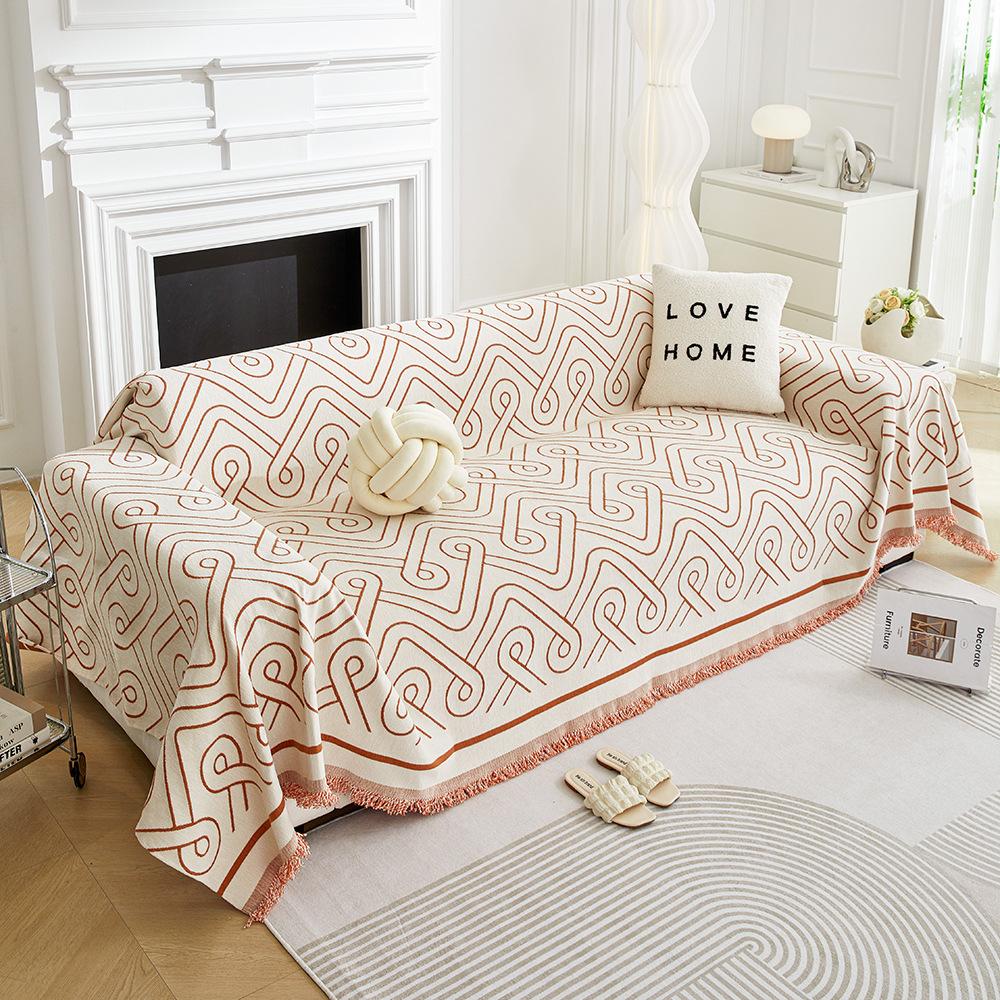 Four Seasons Universal Light Luxury Chenille Sofa Towel Cover Cloth Modern Sofa Cover Cover All-Inclusive Universal Dust Cover Cloth