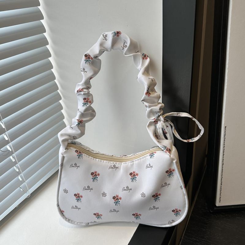 Fashionable Floral Minimalist Underarm Bag Shoulder Bag Japanese Handbag