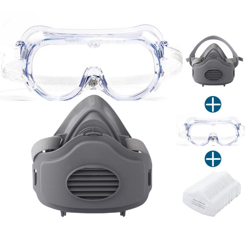 DAXTE Reusable Dust Mask & Goggles Kit