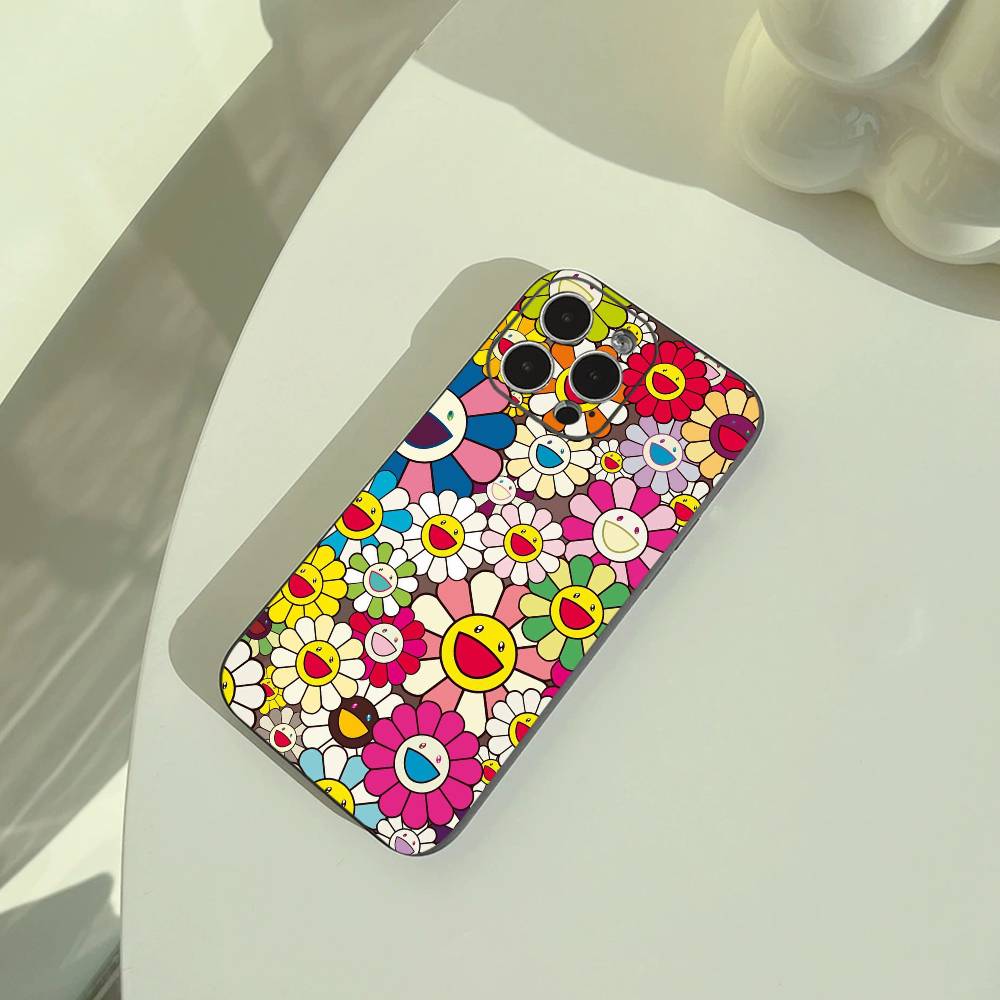 

T-Takashis -M-Murakamis Phone Case For iPhone 17,16,15,14,13,12,11 Pro Max,16Plus,XS Soft Black Cover iPhone12
