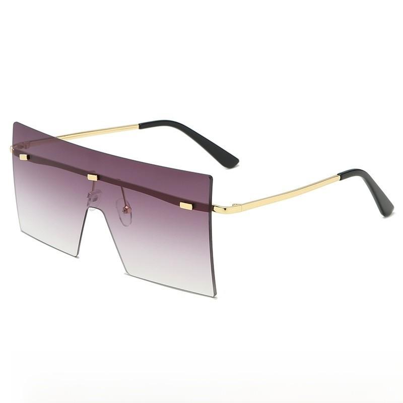Unisex Oversized Square Sun Glasses With Uv400 Protection For Fashionable Outings