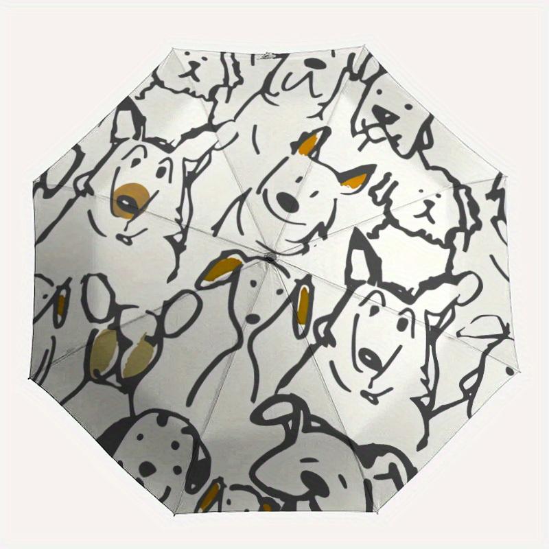 

1pc Dogs Pets Auto Open/close, All-Season Portable Folding Umbrella for Women & Men, Travel, Everyday, Formal Events - Compact Luxury Parasol, Outdoor