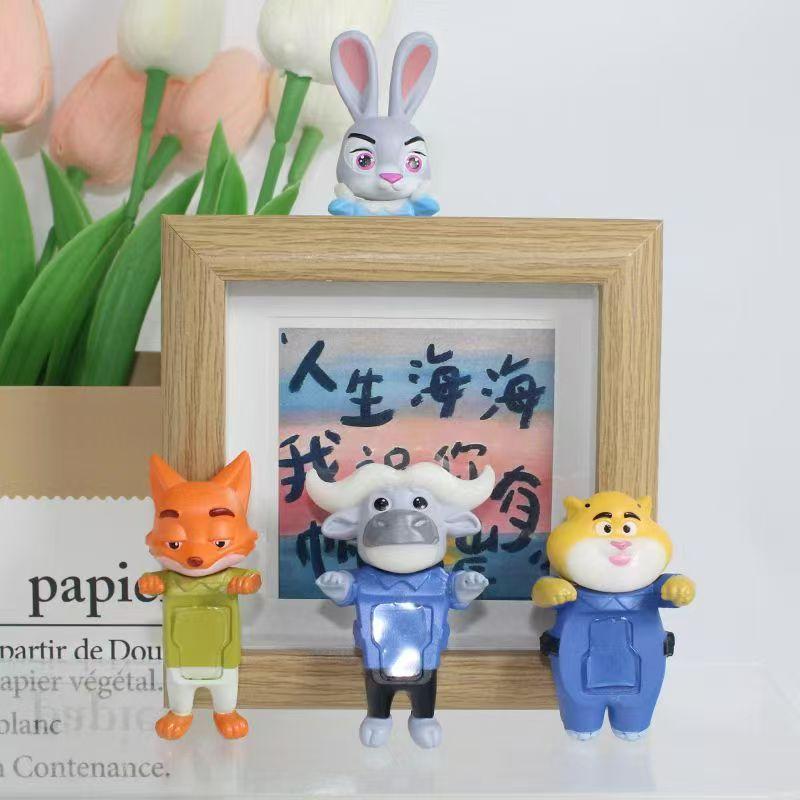 Cartoon Animal Rabbit Judy Fox Mr. Nick Model Toy for Kids Bedroom Decor Ideal Children's Birthday Christmas Gift