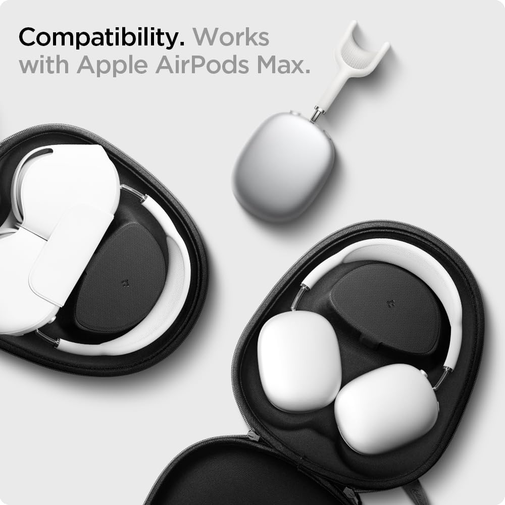 Spigen Klasden Carrying Case Pouch Bag for AirPods Max - Charcoal Gray (Smart Case Compatible with Sleep Mode)