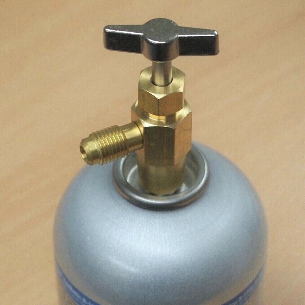 1/4 Thread Adapter R-134a Refrigerant Can Dispensing Bottle Tap Opener Valve Car Air Conditioner Auto Car Accessories