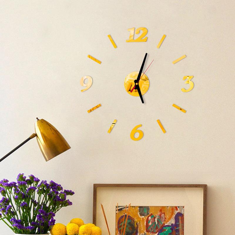 3D Acrylic Wall Clock Sticker