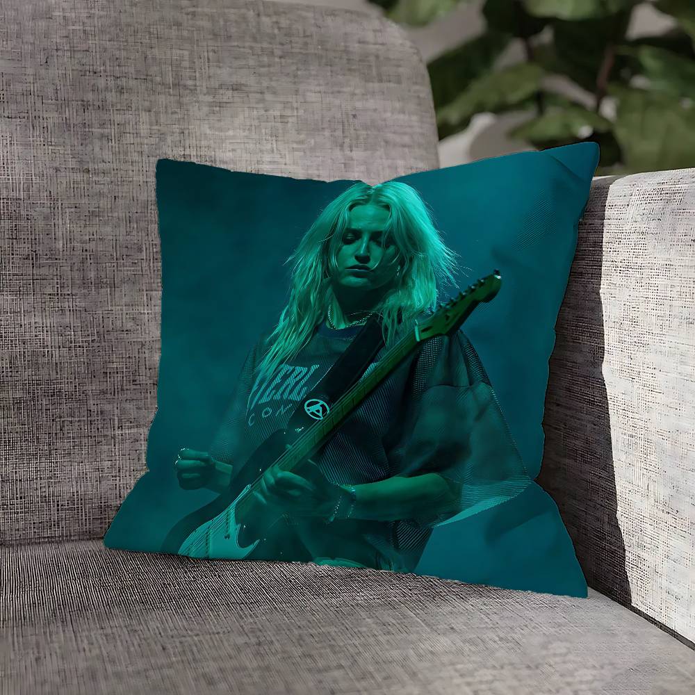 Rock E-Emily A-Armstrong Throw Pillow Case For 45x45cm 40x40cm 55x55cm 50x50cm 30x30cm Square Car Pillowcase Shell