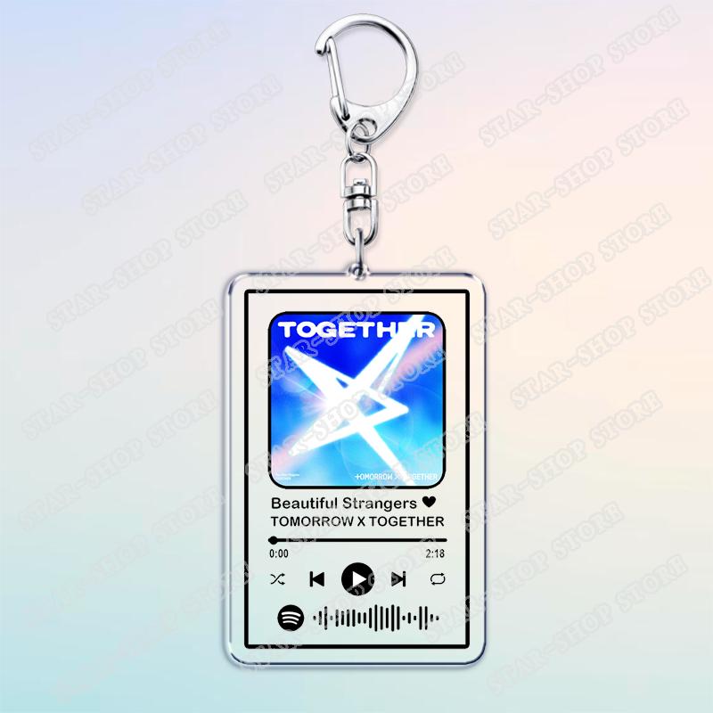 Korean Kpop Band Keychains for Women Accessories Bag Singer Soobin Yeonjun Beomgyu Taehyun Hueningkai Keying Jewelry Fans Gifts