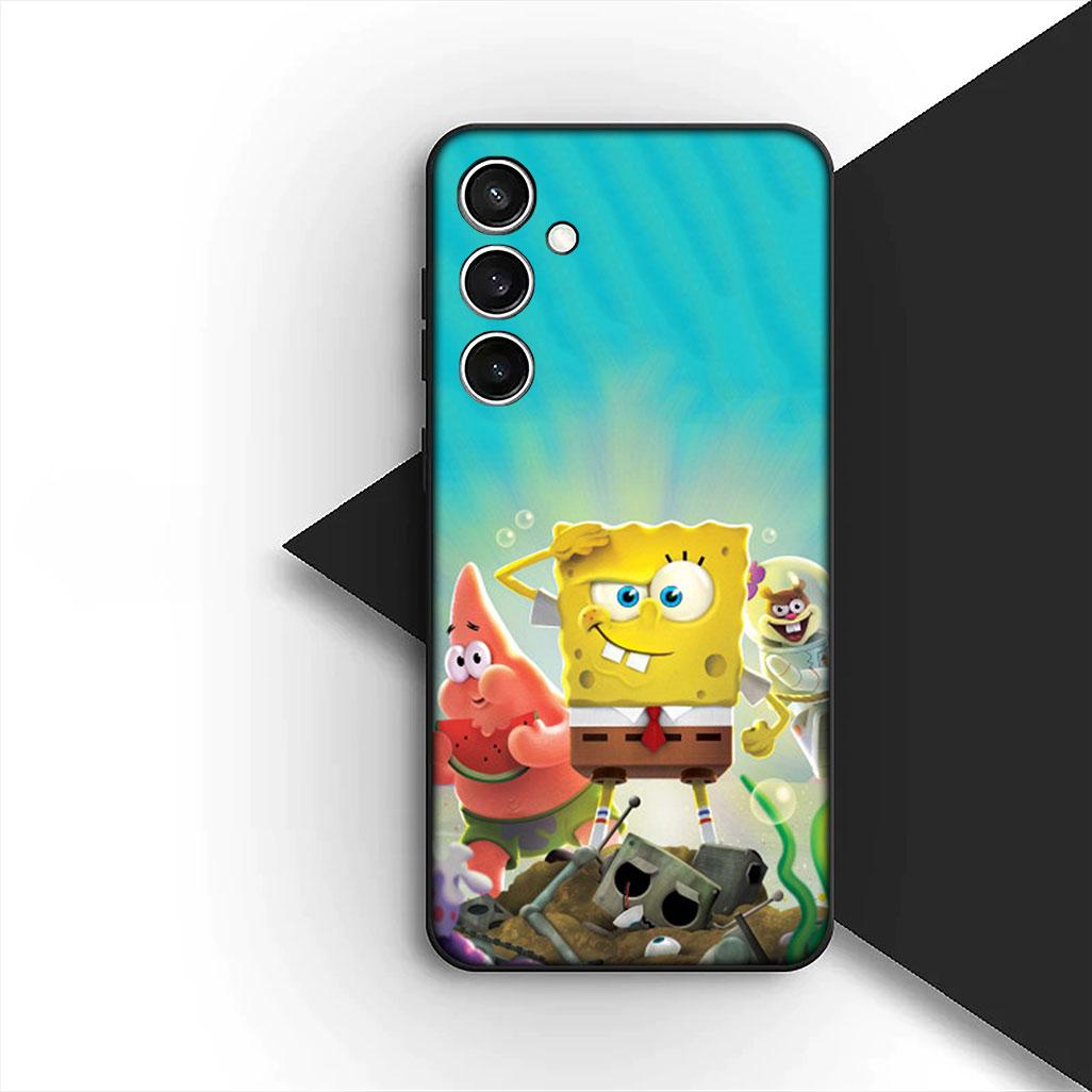 

для Samsung Galaxy A35 A36 A55 A26 A05 A06 A14 A50 A51 A53 A54 A12 A13 A23 Чехол для телефона Мягкий чехол S-Губка Боб S-Квадратные Штаны Galaxy A06