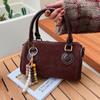 Einfache und modische Retro-Kissen-Tasche Damen Herbst neue Schulter-Umhängetasche Nischen-Handtasche