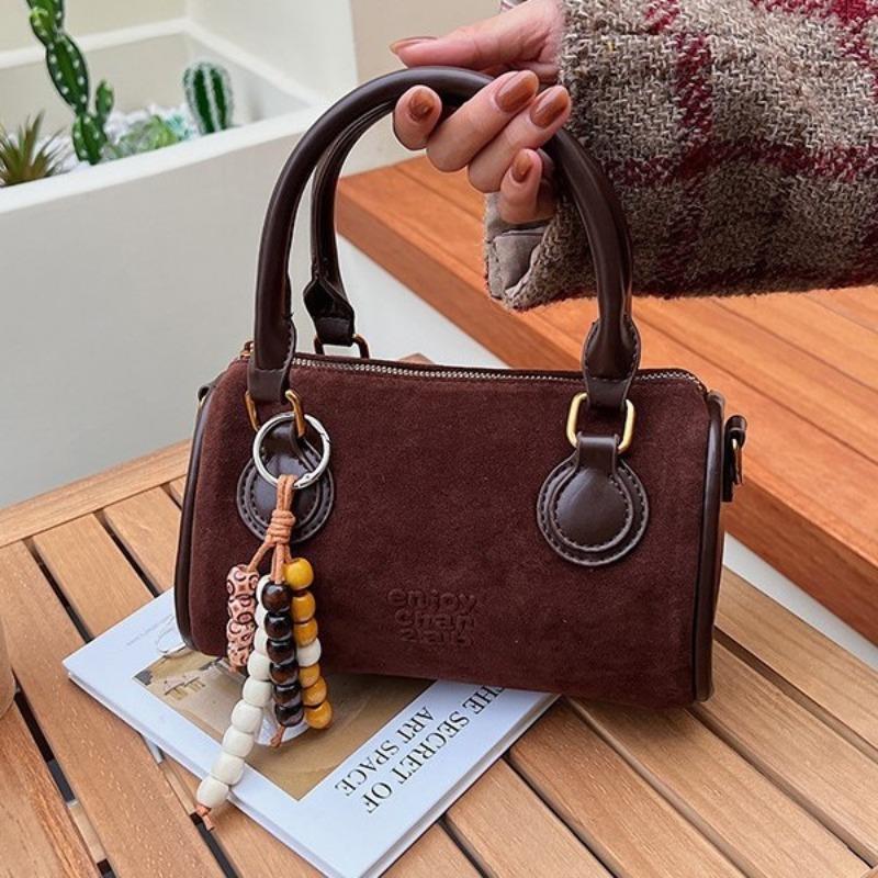 Einfache und modische Retro-Kissen-Tasche Damen Herbst neue Schulter-Umhängetasche Nischen-Handtasche