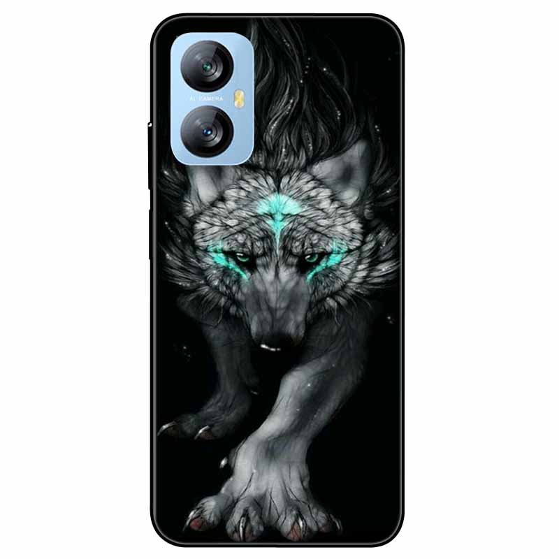 Für Blackview A52 Pro Hülle Handyhülle Stoßfeste Schwarz lackierte TPU Hülle für Blackview A52 Pro Silikon Weicher Bumper A52Pro Süß