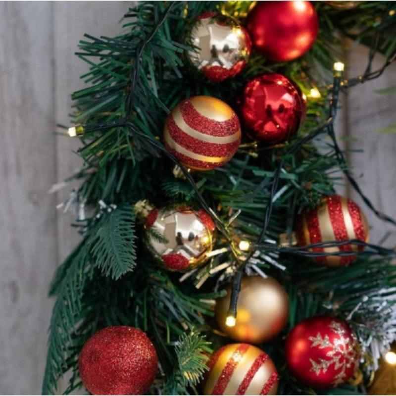 Christmas Ball Decoration Gift Box Electroplated Ball Christmas Tree Pendant Painted Decoration Wedding 50 Pieces Set