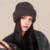 Starry Sky Hat Women's Double Layer Thickened Soft Comfortable Knitted Hat Women's Big Head Circumference Warm Ear Protection Wool Hat