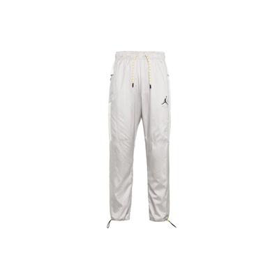Solid Logo Print Drawstring Casual Pants Men Bottoms Grey DM1870-012