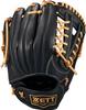 ZETT Youth Baseball Ground Black X Pastel Brown Size BJGB76555F Glove, Hero, All-Around, Left-Handed Throw, (1932), L,