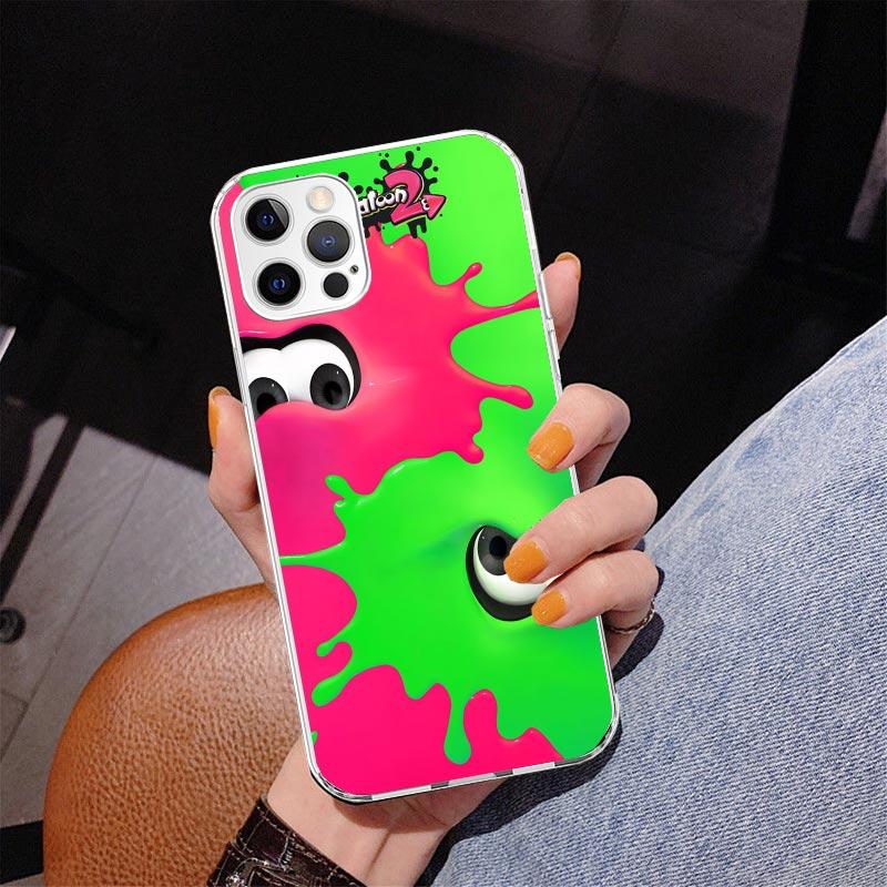 Game S-Splatoons Phone Case For iPhone 13 12 Mini 11 Pro Max XS XR X SE 7 8 Plus 5S 5 6S 6 Gift Print Cover Fundas