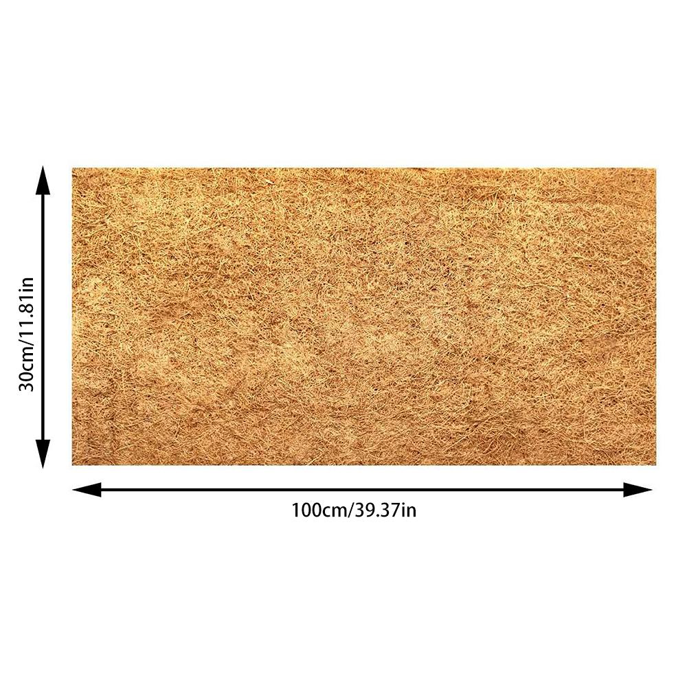 Rouleau de Fibre Végétale Tapis Naturel pour Reptiles Literie pour Reptiles Isolation Panier à Fleurs Feuille Doublure en Fibre de Coco Tapis Coco
