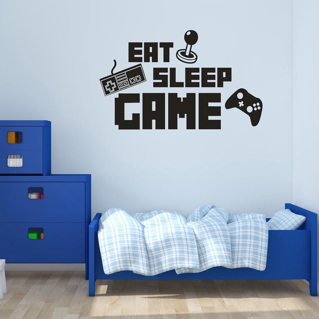 Eat Sleep Game Wall Stickers Boys Bedroom Letter Wall Decals Art Kids Room decor Eat Sleep Game Wall Stickers Boys Bedroom Letter Wall Decals Art Kids Room decor