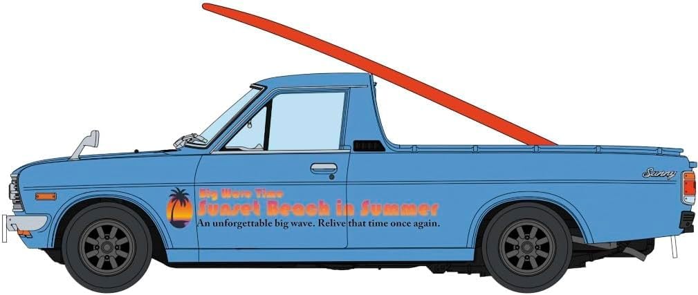 Hasegawa Datsun Sunny Truck Early Model with Surfboard Plastic Model Kit 20778 1/24 (GB120) (Car)