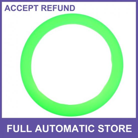 Single 32-40cm Silicone Car Steering Wheel Cover Green Universal