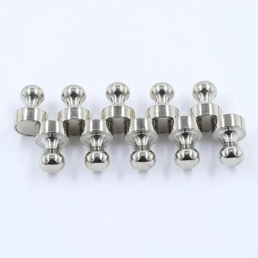 10 PCs Portable Magnet Hook DIY Steel Magnet Push Pin New Magnetic Pushpins  Refrigerator Whiteboard