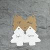 50pcs Tree Shape Paper Tags Kraft Paper Card Labels Paper Cards Tags DIY Christmas/Wedding Party Favors Blank Hang Tag Gifts