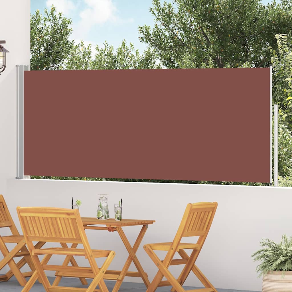 Retractable Side Awning 120*500 cm Brown