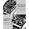 SANDA New Mechanical Men's Watch Calendar Digital Fashion Versatile Leather Fluorescent Men's Watch