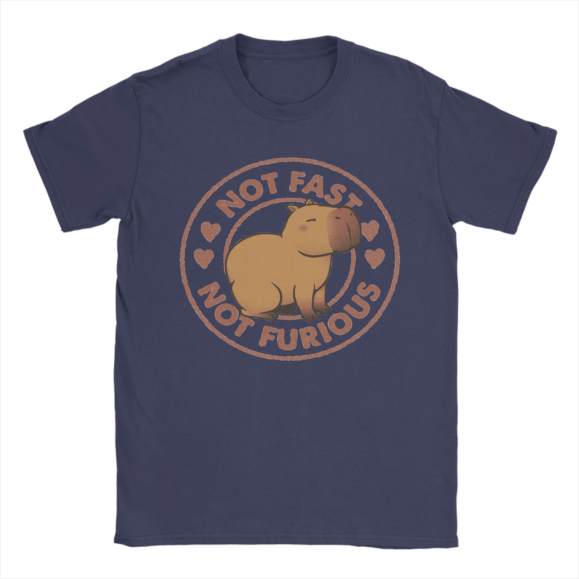 

Men s T-Shirts Not Fast Not Furious Capybara Cool Pure Cotton Tee Shirt Short Sleeve Tobe Fonseca T Shirts Round Collar Tops 4XL