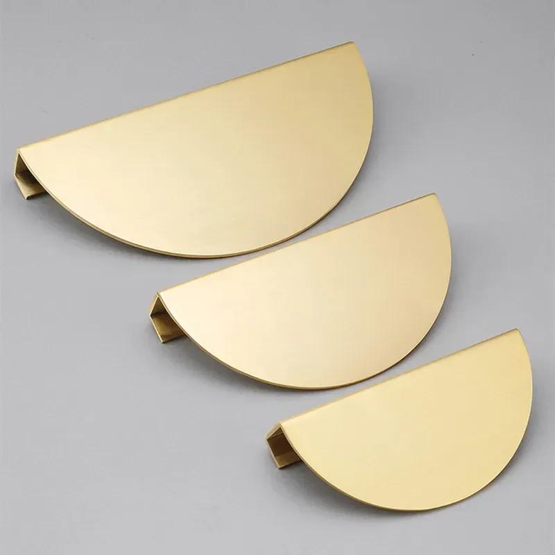 Retro měděné kulaté držadlo Půlkruhová skříň Knihovna Skříň Kliky dveří a knoflíky Zásuvka skříně Černá Stříbrná Mosaz