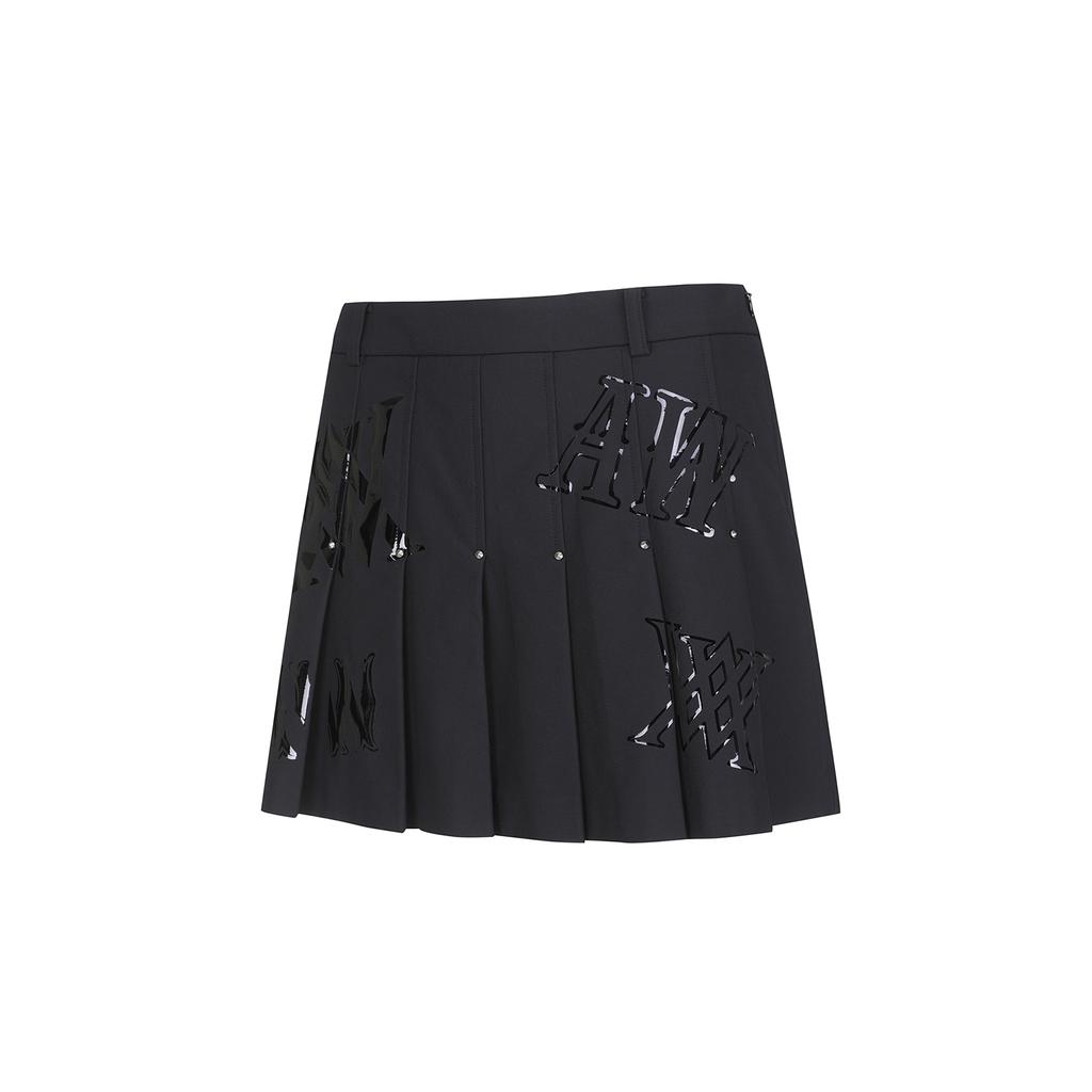 Anew Golf W Dtp Front Logo Pleats Sq_Bk