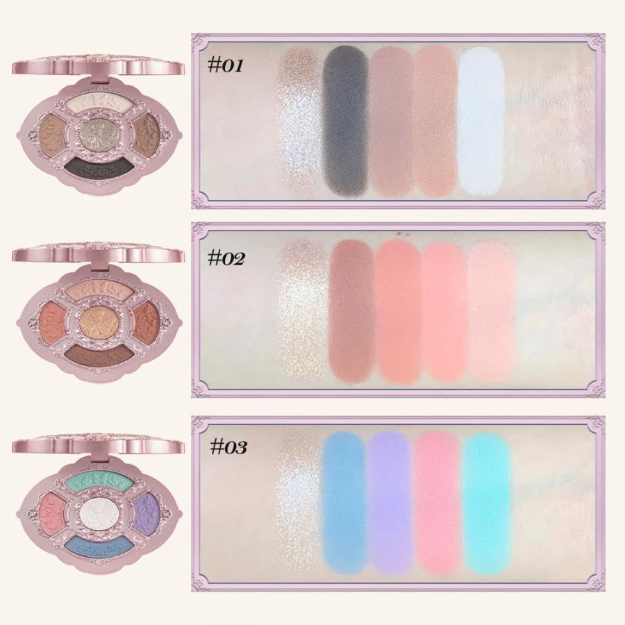 Flower Nose Midsummer Fairy Tales Collection Eyeshadow Palette Hazel 5-Color (01 Fawn)