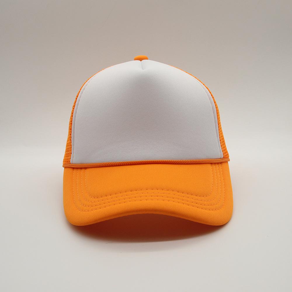 New Trucker Caps Men Women Plain Blank Foam Mesh Baseball Cap With Rope Summer Breathable Outdoor Sport Sun Visor Hats