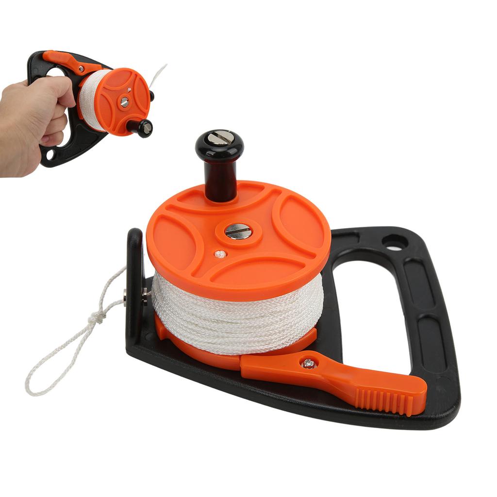 150ft   Diving Reel Spool with Thumb Stopper for   Underwater Diving Snorkeling