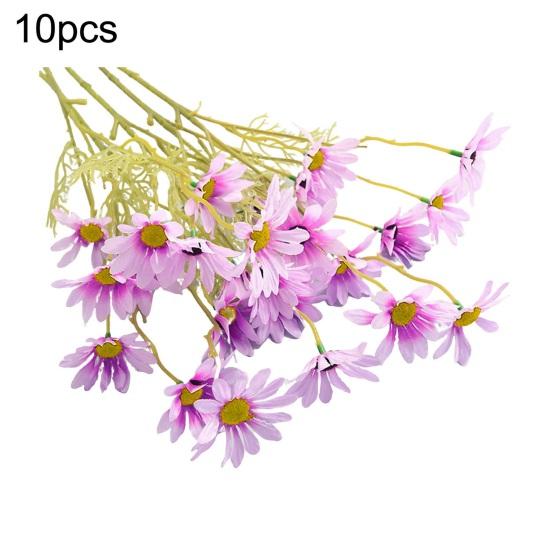 Artificial Flower Bouquet 2 or 5 Stems 21 Inch Realistic Silk Flowers with Detachable Bendable Stems UV Resistant Fake Flower Home Wedding Decor
